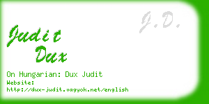 judit dux business card